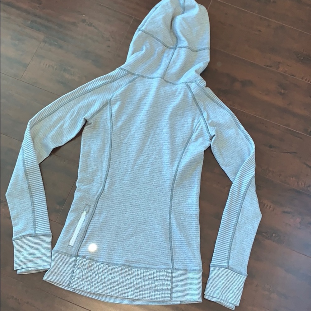 Lululemon 2 Think Fast Hoodie Heathered Grey Slate - Picture 7 of 8